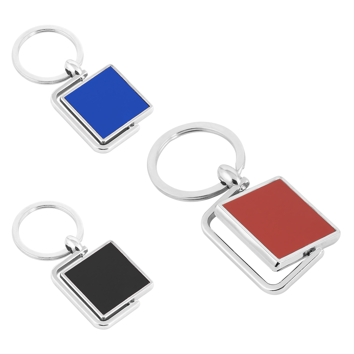 BP076 Metal Çift Taraflı Döner Anahtarlık