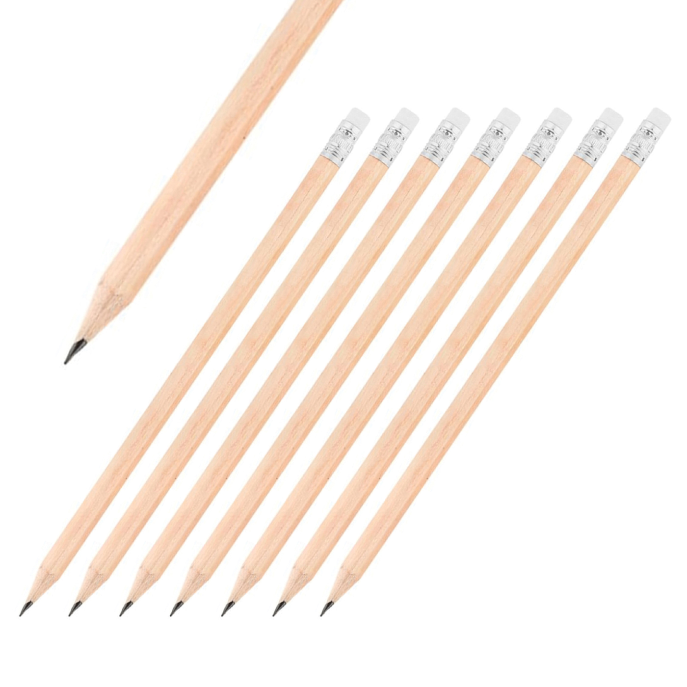 BP202 Köşeli ve Silgili Naturel Kalem