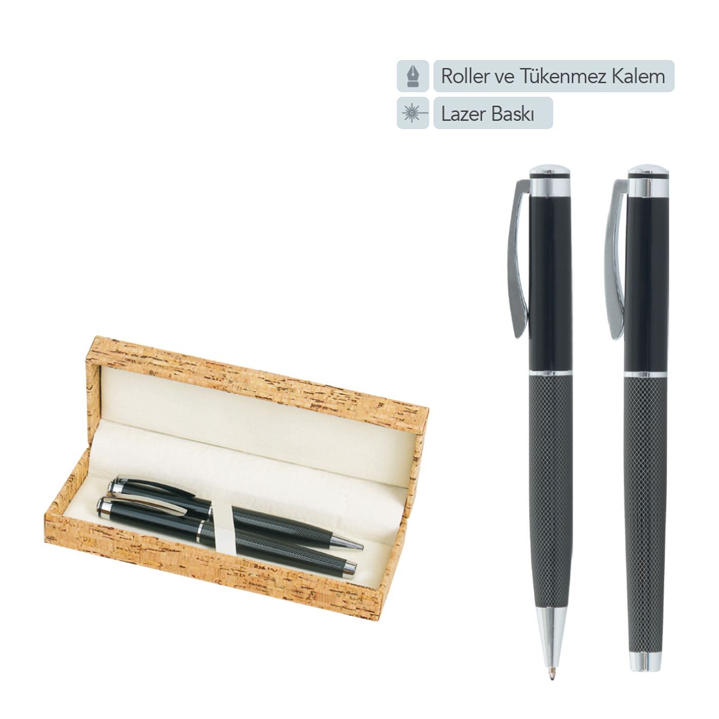 BP225 Metal Roller ve Tükenmez Kalem